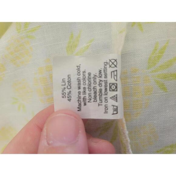 J Crew small white with pineapples blouse - Picture 5 of 5